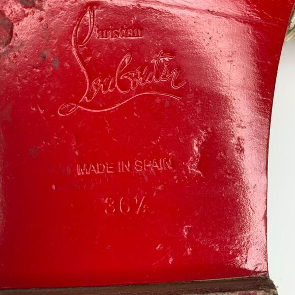 Christian Louboutin Soudana Raffia Flat Slip On Sandals EU 36.5 US 6.5 Low Heel - Picture 10 of 10